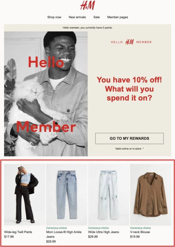Product Recommendation Email Examples