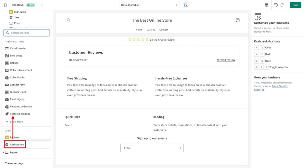 Shopify Sections: What They Are & How to Add Them to Store