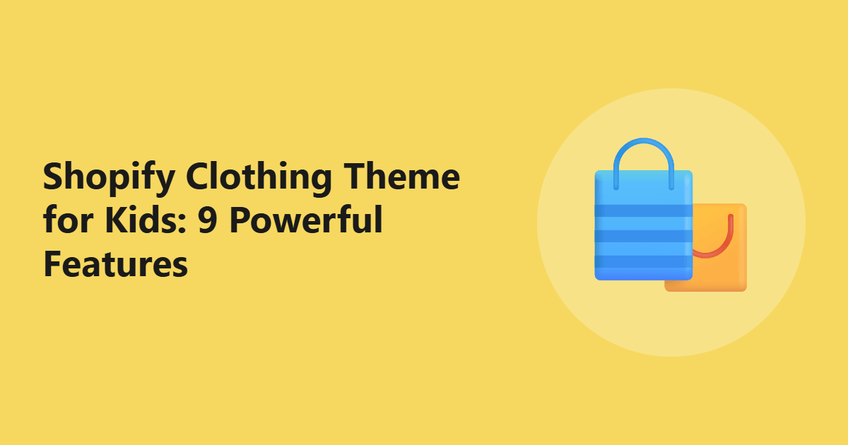 Shopify Clothing Theme for Kids