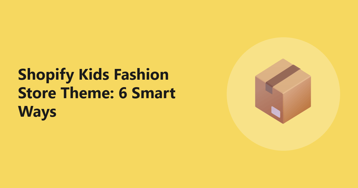 Shopify Kids Fashion Store Theme