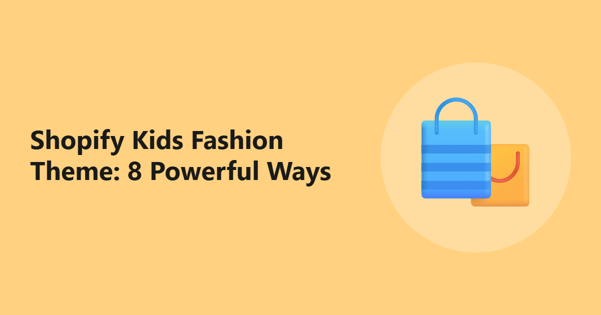 Shopify Kids Fashion Theme