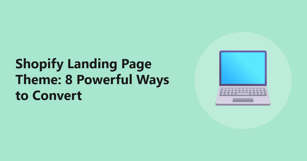 shopify landing page theme